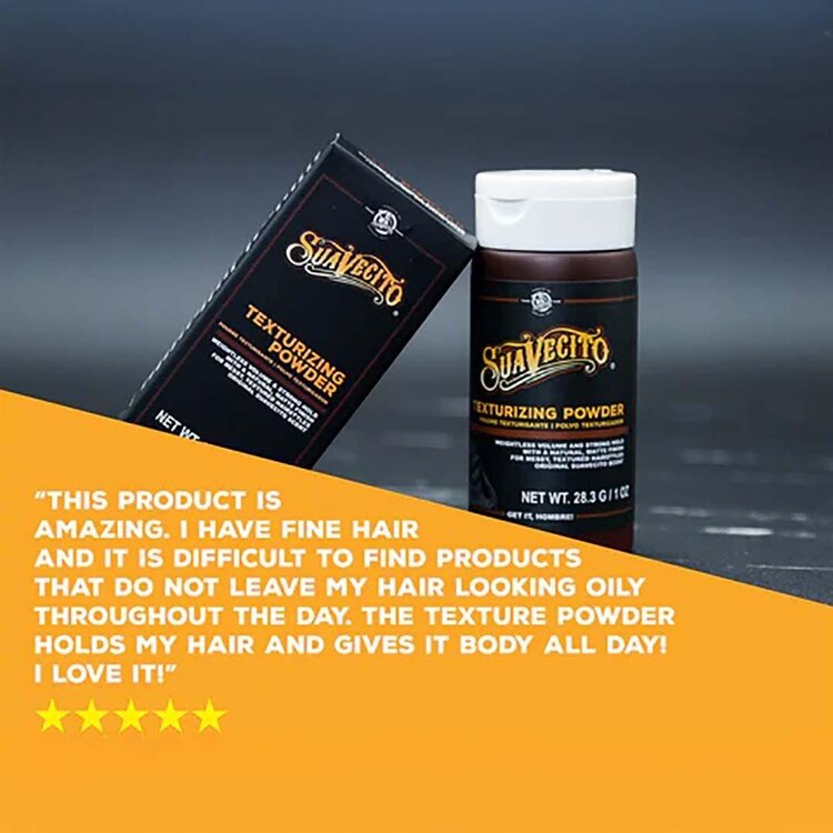 SUAVECITO Texturizing Powder (28.3 g / 1 oz) – Volumizing Powder for Natural Texture and Hold