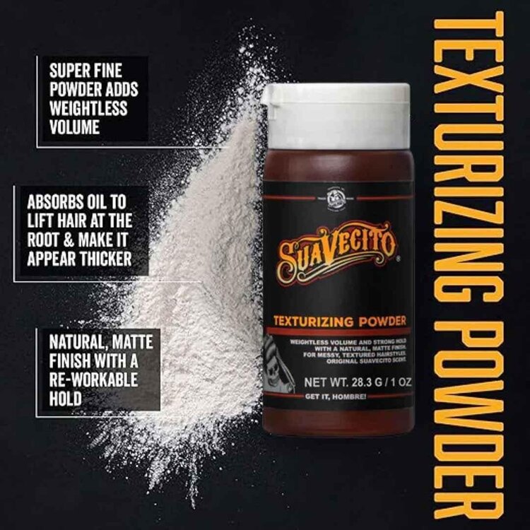 SUAVECITO Texturizing Powder (28.3 g / 1 oz) – Volumizing Powder for Natural Texture and Hold