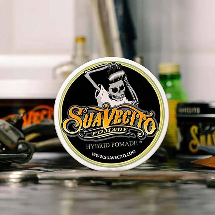 SUAVECITO Hybrid Pomade (113 g / 4 oz) – Pommade Hybride À Tenue Moyenne Et Finition Naturelle