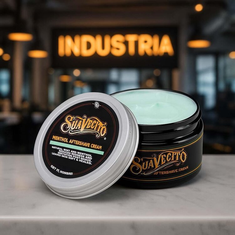 SUAVECITO Menthol Aftershave Varnish Cream (240 ml / 8 oz) – Crème Après-Rasage Rafraîchissante Et Apaisante