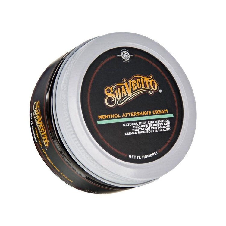 SUAVECITO Menthol Aftershave Varnish Cream (240 ml / 8 oz) – Crème Après-Rasage Rafraîchissante Et Apaisante