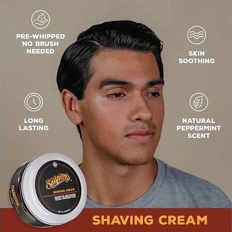 SUAVECITO Shaving Cream (240 ml / 8 oz) – Smooth Shaving Cream for a Comfortable and Clean Shave