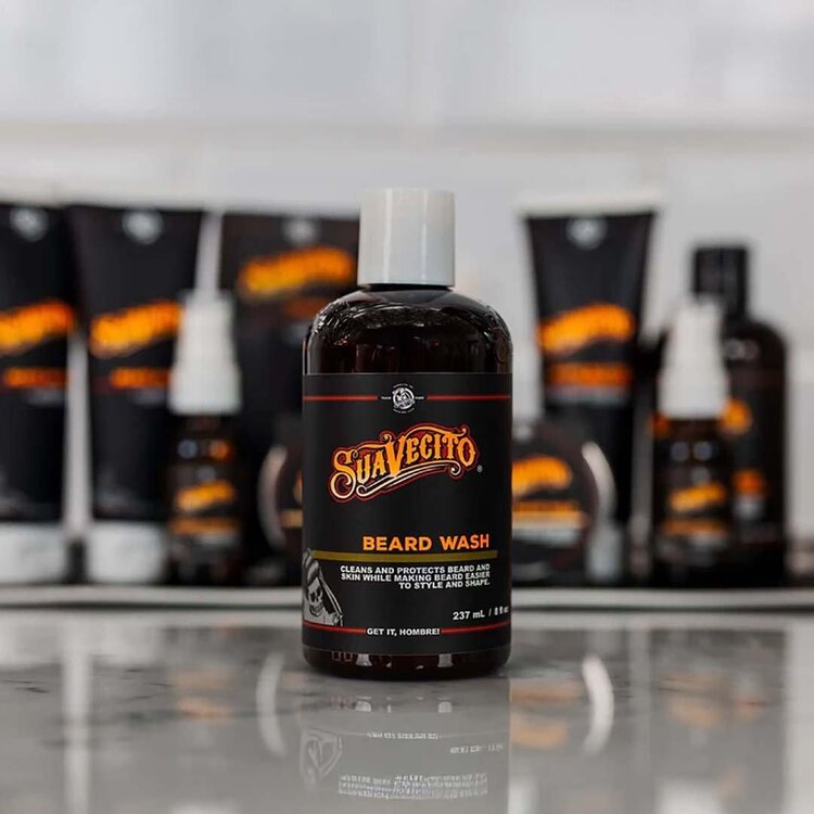 SUAVECITO Beard Wash (247 ml / 8 oz) – Gentle Beard Cleanser for Daily Use