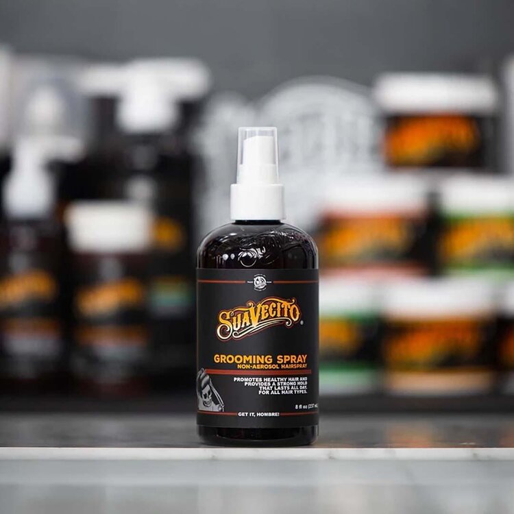 SUAVECITO Grooming Spray (237 ml / 8 oz) – Spray Coiffant Léger Pour Tenue Naturelle