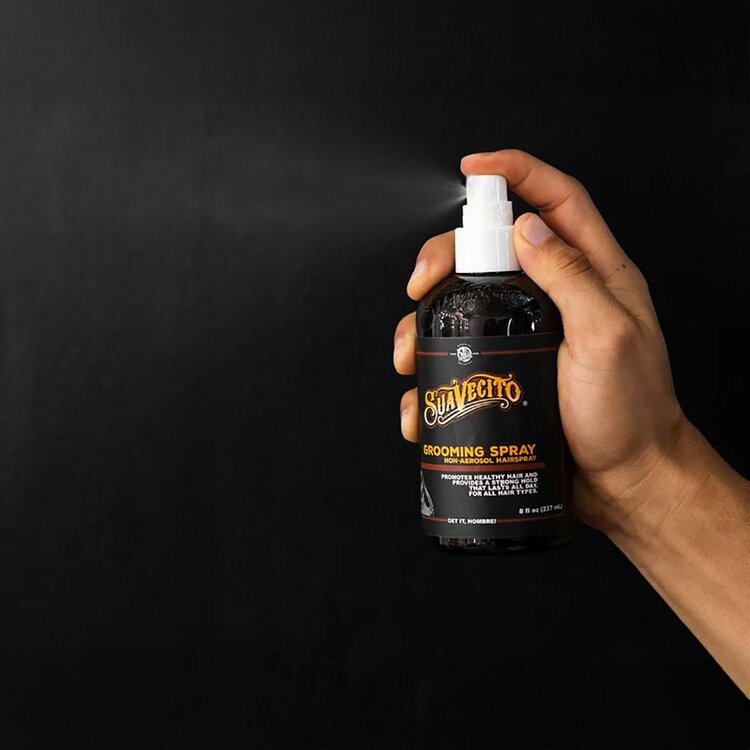 SUAVECITO Grooming Spray (237 ml / 8 oz) – Lightweight Finishing Spray for Natural Hold