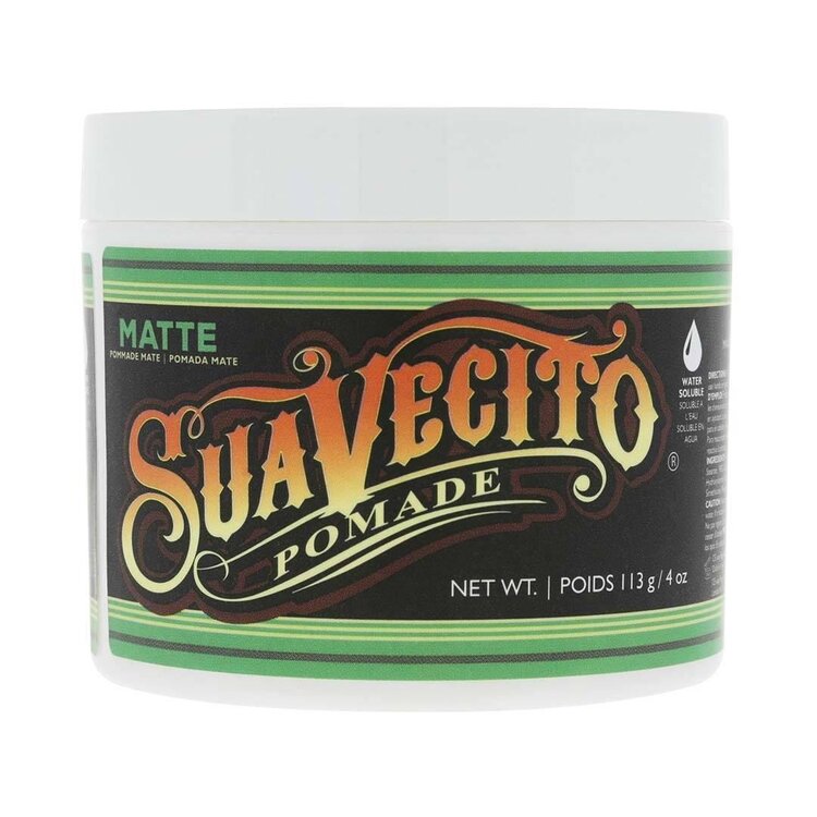 SUAVECITO Matte Pomade (4 oz) – Medium Hold Matte Pomade for Natural Styles