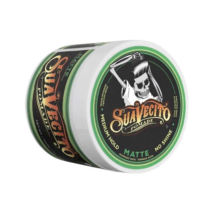 SUAVECITO Matte Pomade (4 oz) – Medium Hold Matte Pomade for Natural Styles