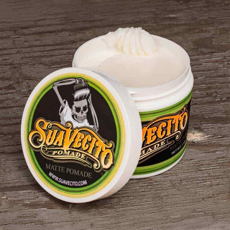 SUAVECITO Matte Pomade (4 oz) – Pommade Mate À Tenue Moyenne Pour Style Naturel