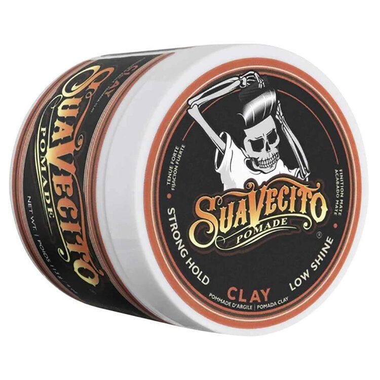SUAVECITO Firme Clay Pomade (4 oz) – Strong Hold Clay Pomade for Structured Looks
