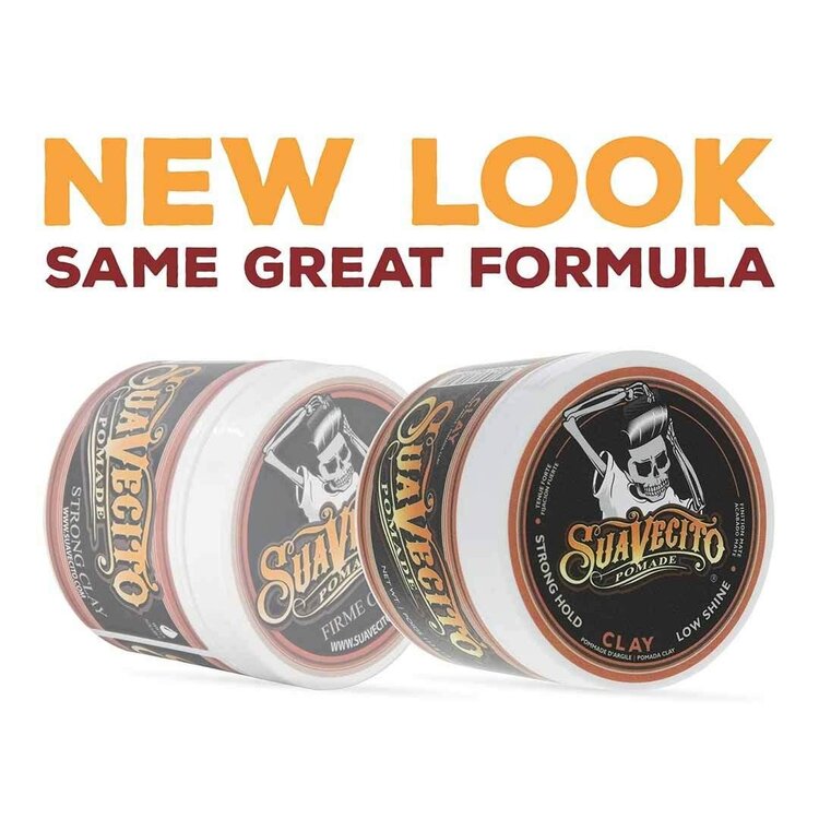 SUAVECITO Firme Clay Pomade (4 oz) – Pommade Argileuse À Tenue Forte Pour Un Look Structuré