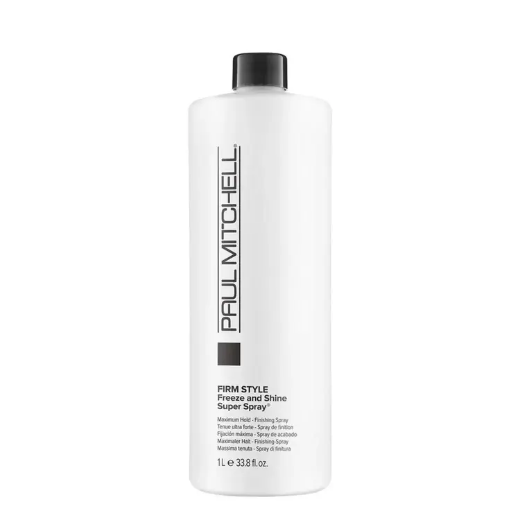 PAUL MITCHELL ***Firm Style | Freeze and Shine | Super Spray Tenue Ultra Forte - Fixatif non-aérosol à tenue maximale qui fige le style et ajoute une brillance ultra-lustrée