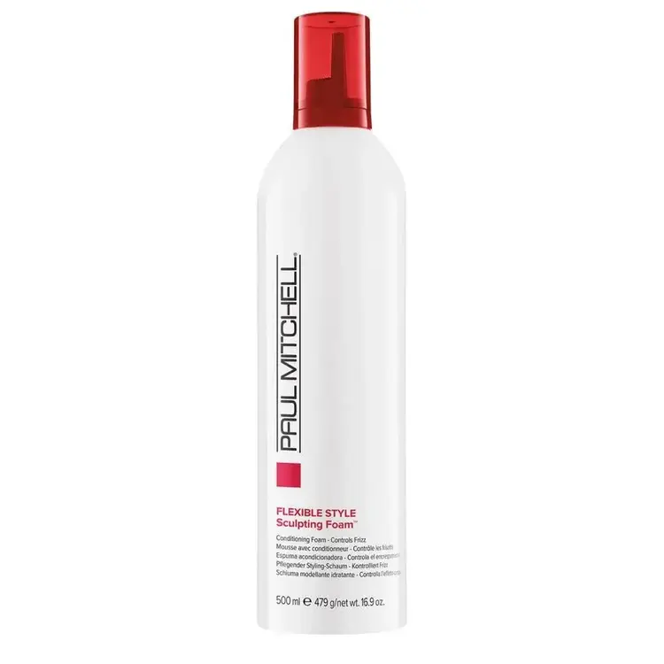PAUL MITCHELL ***Flexible Style | Sculpting Foam | Mousse Sculptante - Mousse coiffante à tenue flexible qui définit, ajoute du corps et aide à contrôler les frisottis, sans effet carton