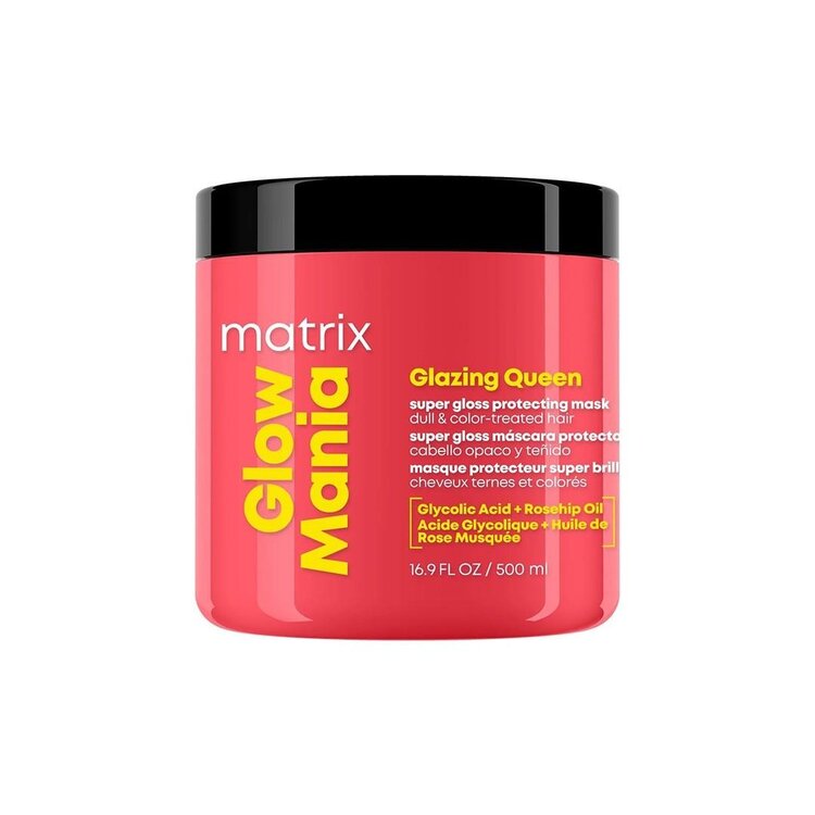 MATRIX Total Results | Glow Mania | Glazing Queen | Masque Protection Super Brillant – Soin Enrichi pour Raviver l’Éclat et Préserver la Couleur
