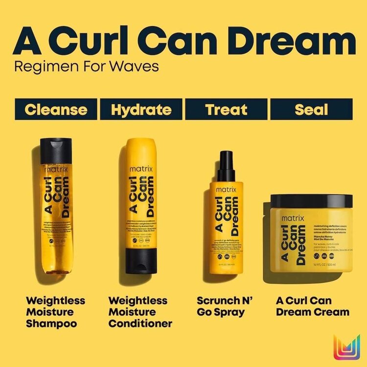 MATRIX Total Results | A Curl Can Dream | Revitalisant Hydratant Léger – Nutrition Sans Alourdir pour Boucles Définies