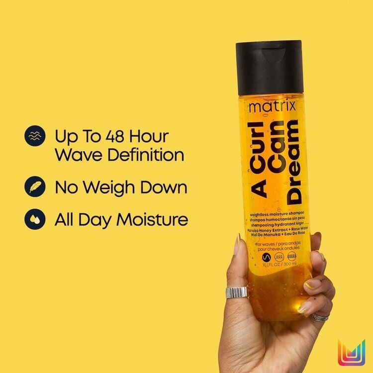 MATRIX Total Results | A Curl Can Dream | Weightless Moisture Shampoo – Gentle Cleanser for Curly and Coily Hair