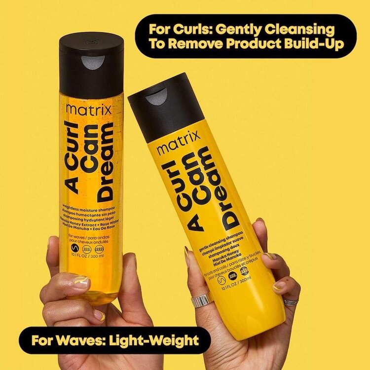 MATRIX Total Results | A Curl Can Dream | Shampooing Hydratation Légère – Nettoie Sans Alourdir les Boucles Naturelles