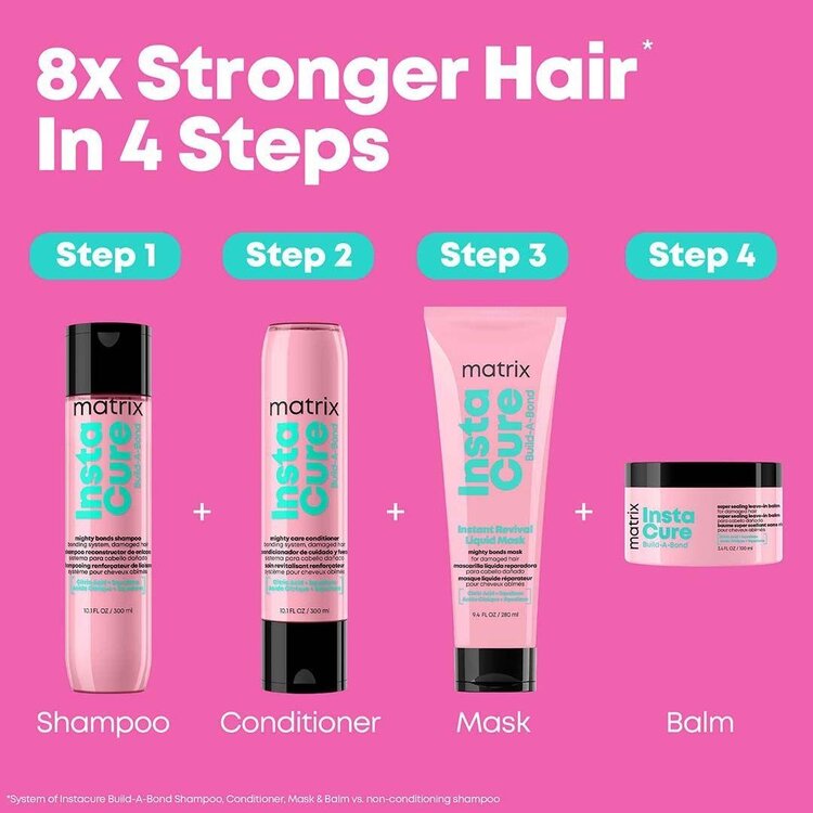 MATRIX Instacure | Build-A-Bond | Liquid Repair Mask – Lightweight Strengthening for Damaged Hair