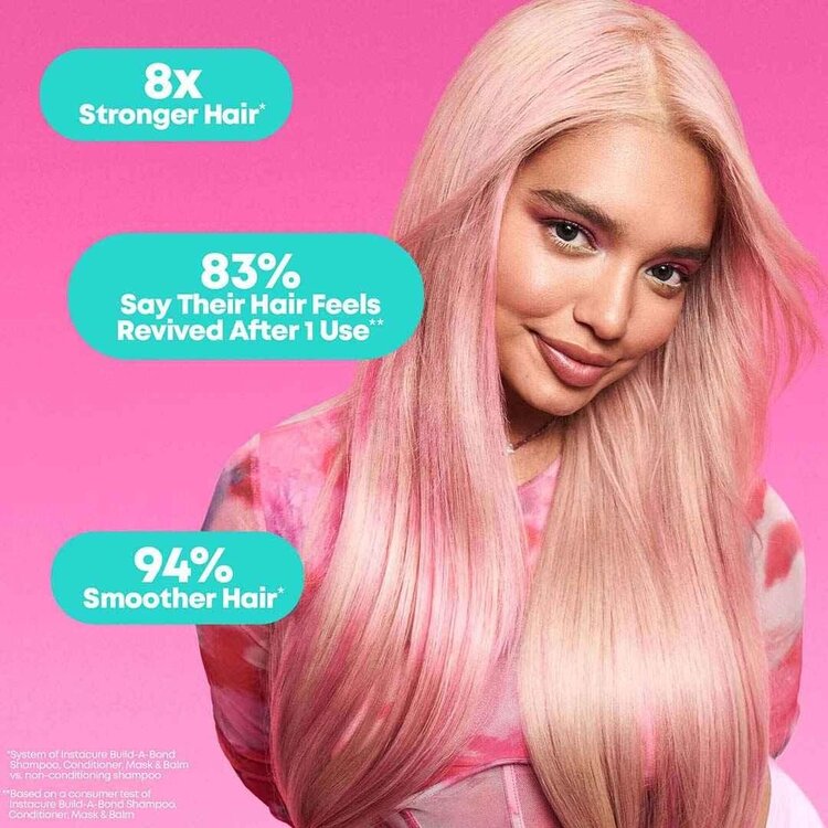 MATRIX InstaCure | Build-A-Bond | Bond Strengthening Shampoo – Gently Cleanses and Reinforces Hair from the Inside Out