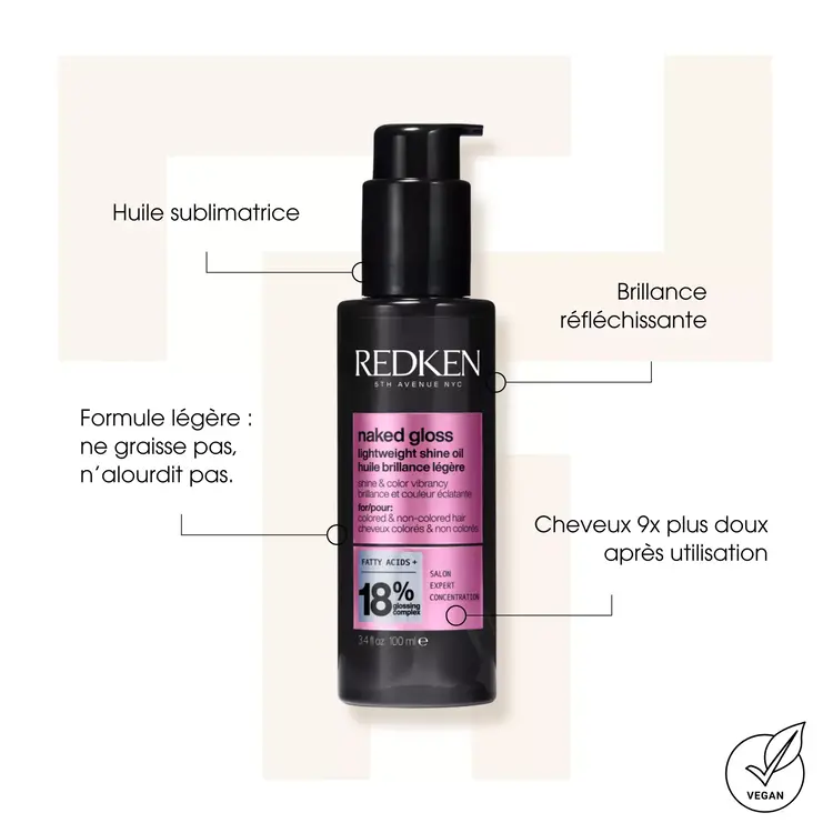 REDKEN REDKEN  COLOR GLOSS | Naked Gloss Huile de Brillance Légère