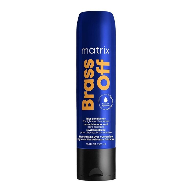 MATRIX Total Results | Brass Off | Blue Conditioner – Hydrating Toning Conditioner for Lightened Brunette & Blonde Hair