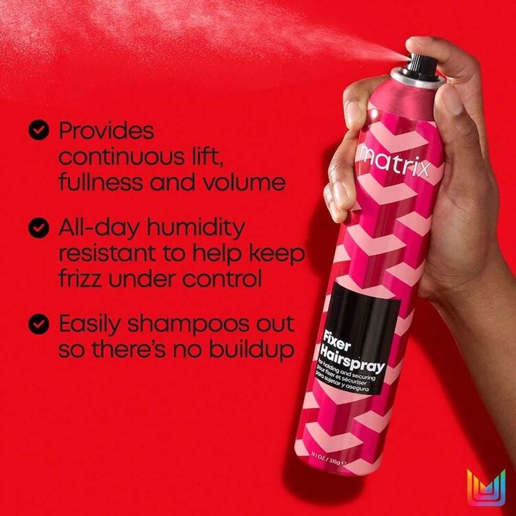 MATRIX Fixer Hairspray (315g/11.1oz) – Medium Hold Finishing Spray with Natural Control