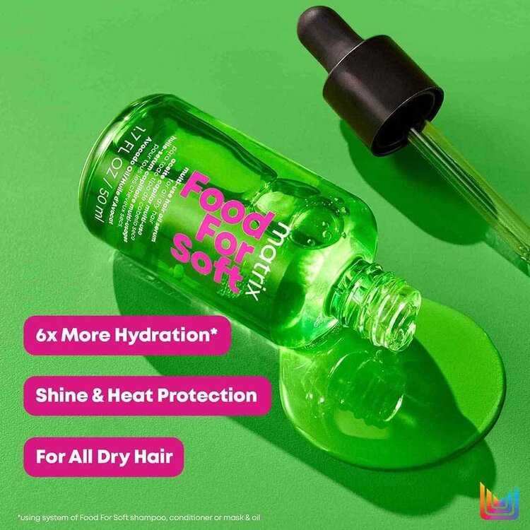 MATRIX Total Results | Food For Soft | Multi-Use Oil Serum (50 ml / 1.7 oz) – Nourishing Leave-In with Avocado Oil