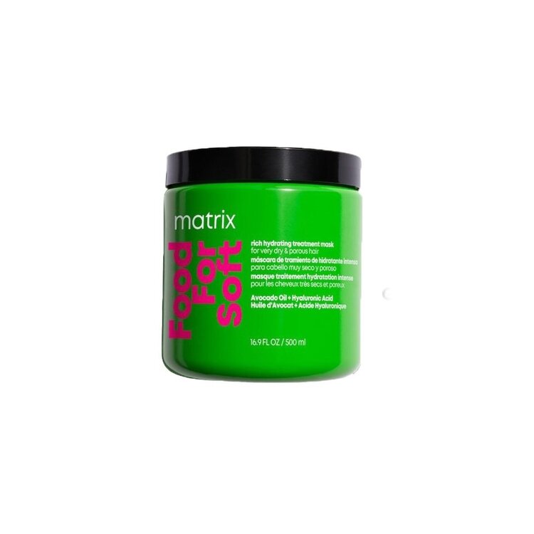 MATRIX Total Results | Food For Soft | Masque Traitement Hydratation Intense – Soin Profond à l’Huile d’Avocat et à l’Acide Hyaluronique