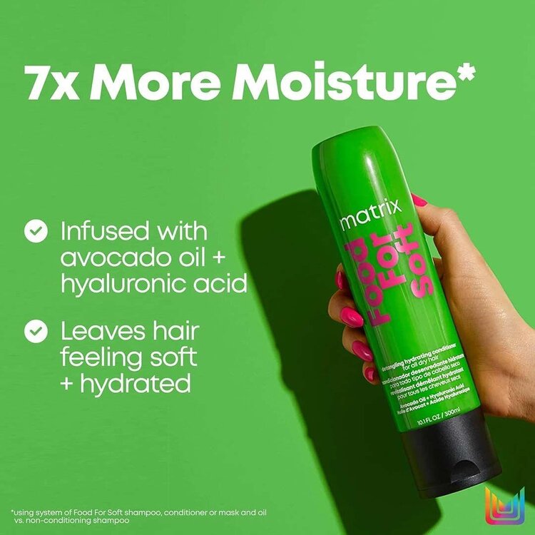 MATRIX Food For Soft | Hydrating Conditioner – Detangling Cream with Avocado Oil & Hyaluronic Acid