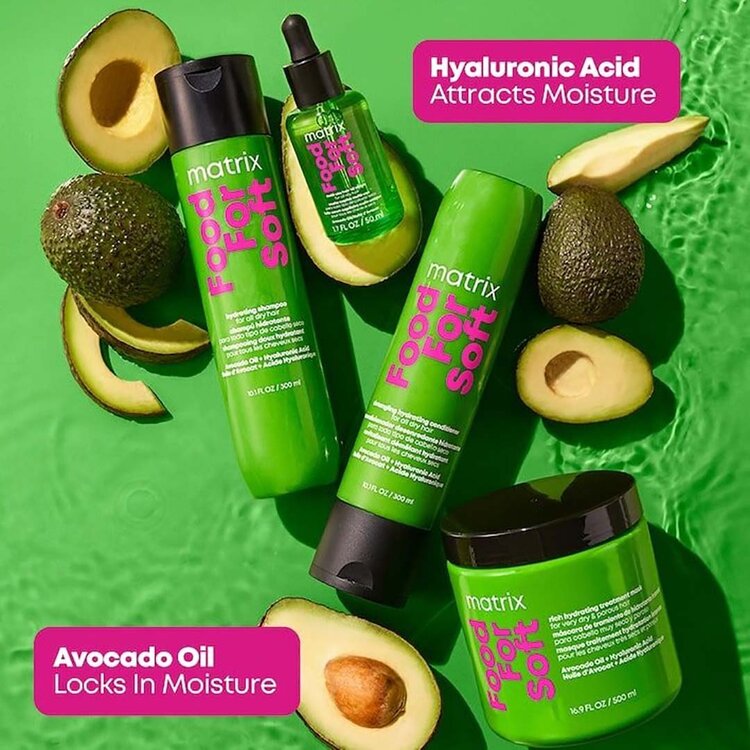 MATRIX Food For Soft | Hydrating Shampoo – Gentle Creamy Cleanser with Avocado Oil & Hyaluronic Acid