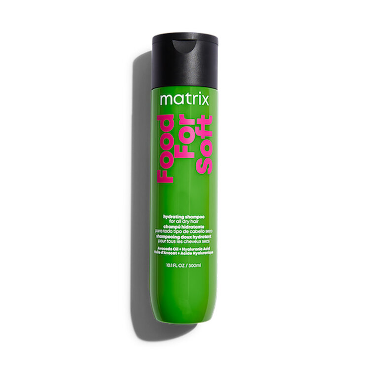 MATRIX Total Results | Food For Soft | Shampooing Doux Hydratant – Nettoyant Crémeux à l’Huile d’Avocat et à l’Acide Hyaluronique