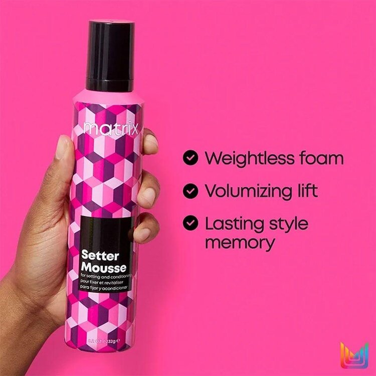 MATRIX Styling | Setter Mousse (232 g / 8.2 oz) – Volumizing Styling Foam with Flexible Hold