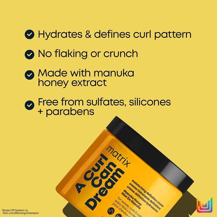 MATRIX Total Results | A Curl Can Dream | Moisturizing Cream (500 ml / 16.9 oz) – Leave-In Cream for Curls and Coils