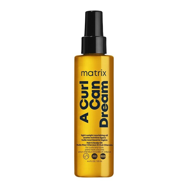MATRIX Total Results | A Curl Can Dream | Light Oil (131 ml / 4.4 oz) – Nourishing Lightweight Oil for Curls and Coils