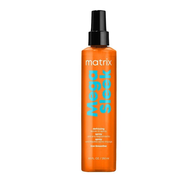 MATRIX Total Results | Mega Sleek | Iron Smoother (250 ml / 8.5 oz) – Heat Protection Spray for Smoothing & Frizz Control