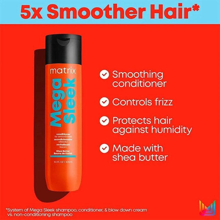 MATRIX Total Results | Mega Sleek | Conditioner – Smoothing & Frizz-Control Conditioner with Shea Butter