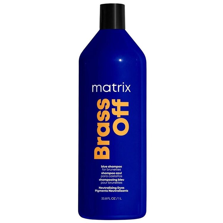 MATRIX Total Results | Brass Off | Shampooing – Shampooing Bleu Déjaunissant pour Cheveux Éclaircis