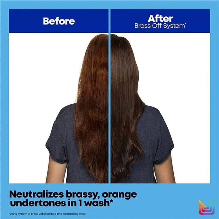 MATRIX Total Results | Brass Off | Shampoo – Blue Toning Shampoo for Lightened Brunette Hair