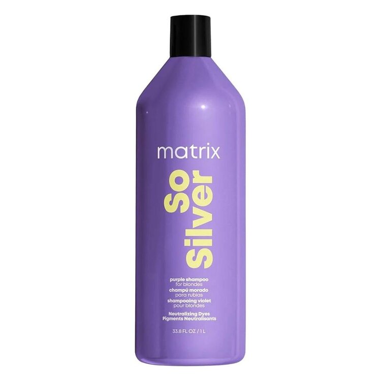 MATRIX Total Results | So Silver | Shampooing – Shampooing Déjaunissant pour Cheveux Blonds et Gris