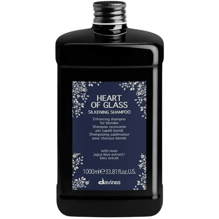 DAVINES Heart Of Glass | Silkening Shampoo - Gentle Shampoo for Blonde Hair