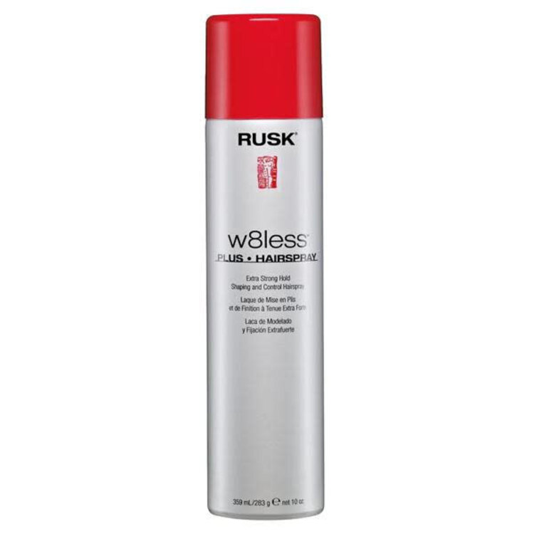 RUSK DESIGNER . W8LESS . PLUS | Hairspray . Laque de Mise en Plis et Finition - Tenue Extra Forte