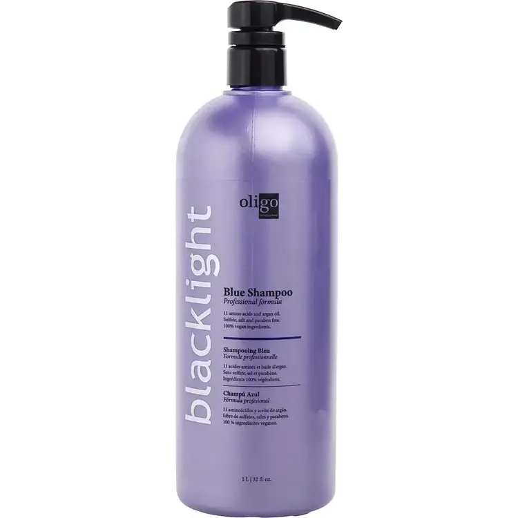 OLIGO Blacklight | Shampooing Bleu – Shampooing bleu anti-reflets cuivrés
