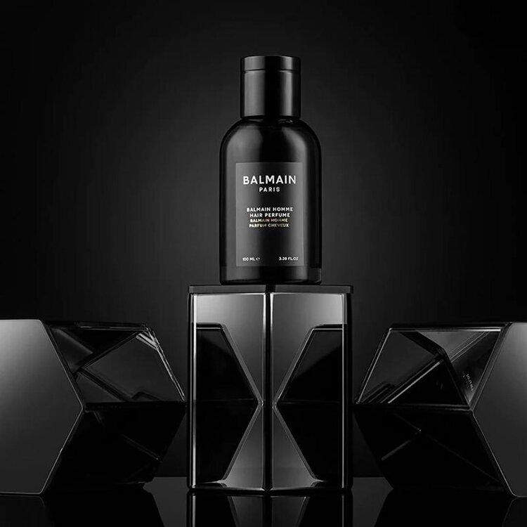 BALMAIN Paris Homme signature | Parfum cheveux (100 ml / 3.38 oz) – Brume raffinée pour une signature olfactive élégante
