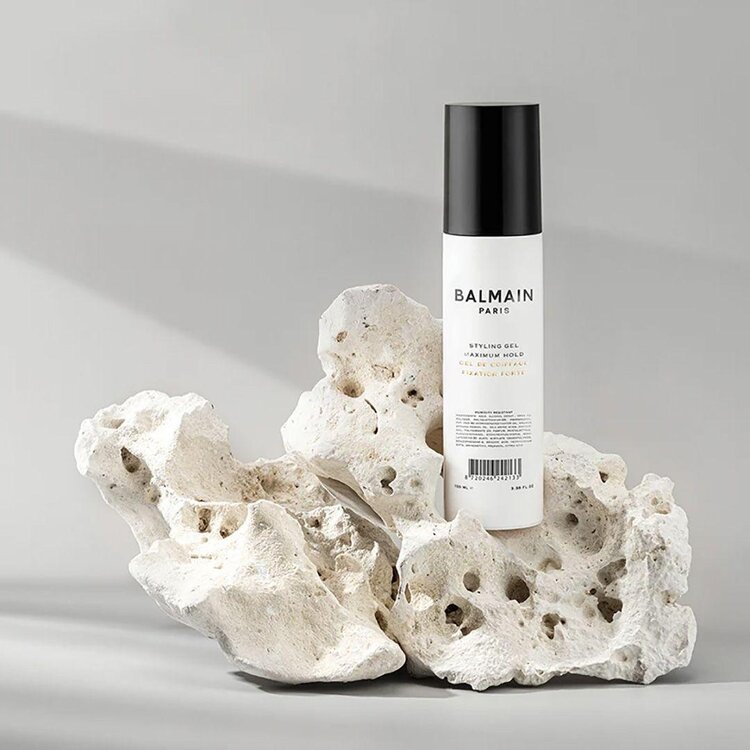 BALMAIN Paris Gel de coiffage fixation forte (100 ml / 3.38 oz) – Contrôle extrême et finition longue tenue