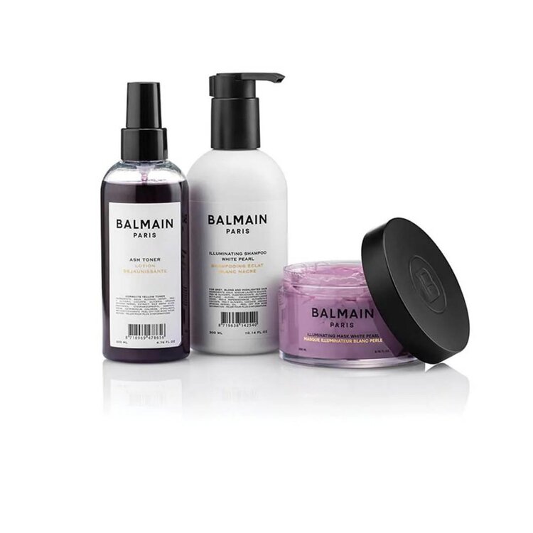 BALMAIN Paris Lotion Déjaunissante (200 ml / 6.76 oz) – Neutralise les Reflets Jaunes des Cheveux Blonds, Gris ou Blancs