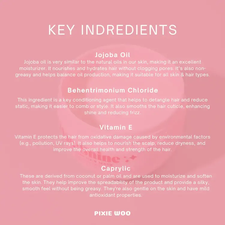PIXIE WOO Hair Mask | Extra Shine & Hydratation – nourishes and boosts hair shine (250ml/8oz)