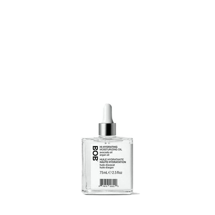 BACK OF BOTTLE | BOB Hi-Hydrating | Moisturizing Oil – Lightweight Shine and Frizz Control (75 ml / 2.5 oz)