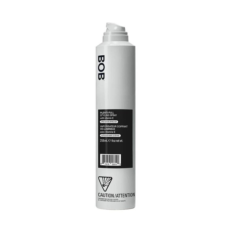 BACK OF BOTTLE | BOB Style | Plenti-Full Styling Spray – Flexible Volume and Natural Body (258 ml / 9 oz)