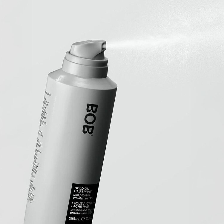 BACK OF BOTTLE | BOB Style | Laque à Cheveux Lâche Pas – Fixation Souple et Finition Satinée (258 ml / 7.7 oz)