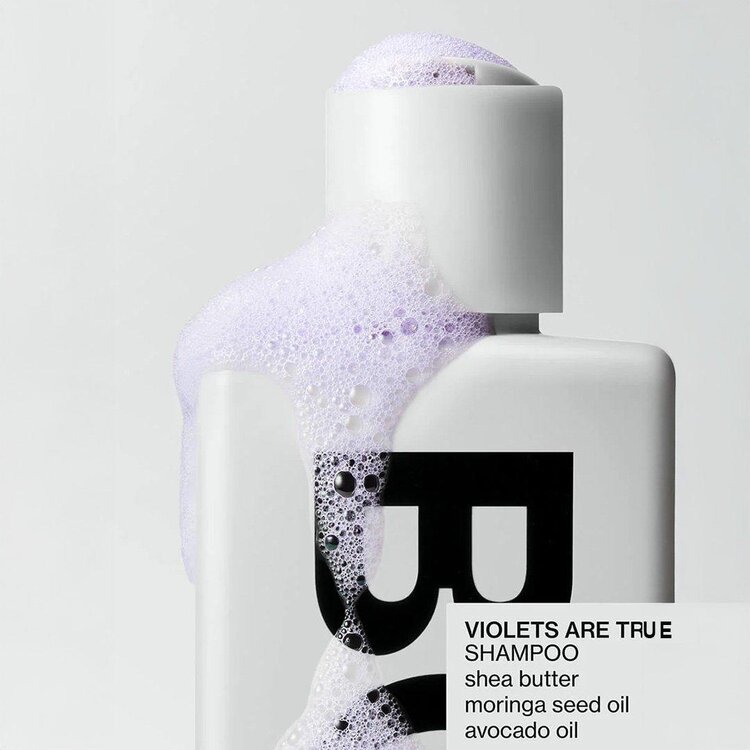BACK OF BOTTLE | BOB Violets Are True | Shampooing – Soin Pigmenté Violet Doux pour Cheveux Colorés ou Gris