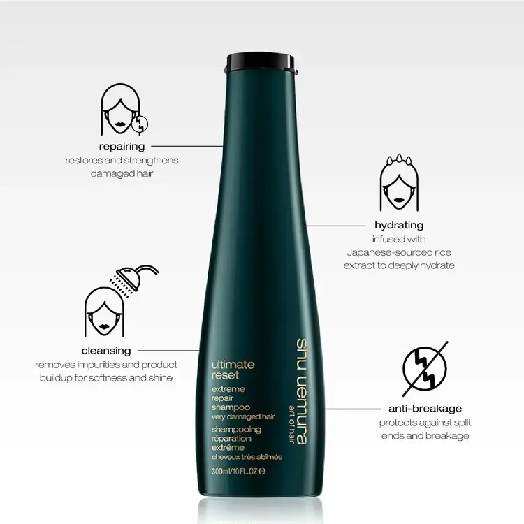 SHU UEMURA Ultimate Reset | Extreme Repair Shampoo - Repair and Strengthen